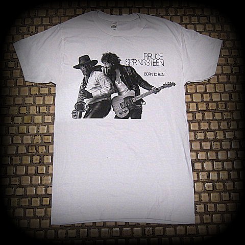 BRUCE SPRINGSTEEN - BORN TO RUN -Two Sided Print - T-SHIRT